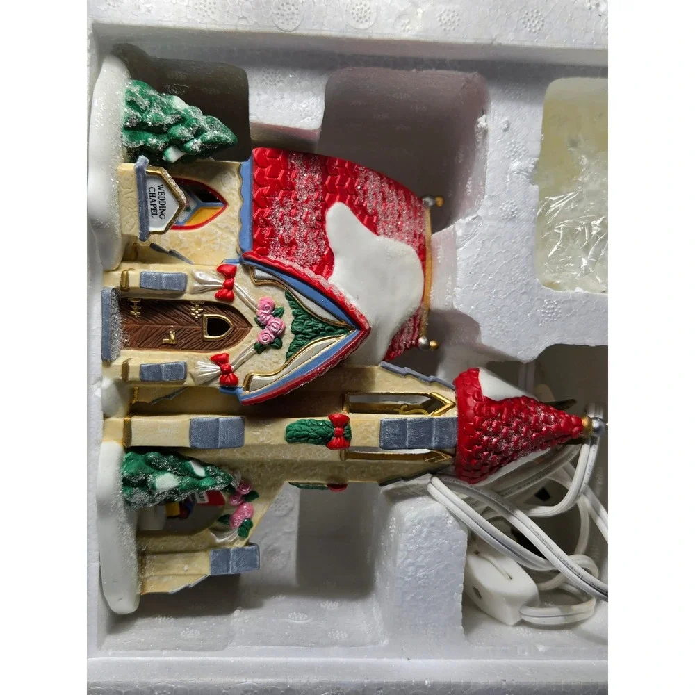 Dept 56 North Pole Series Elf Land Wedding Bells Chapel Christmas Village